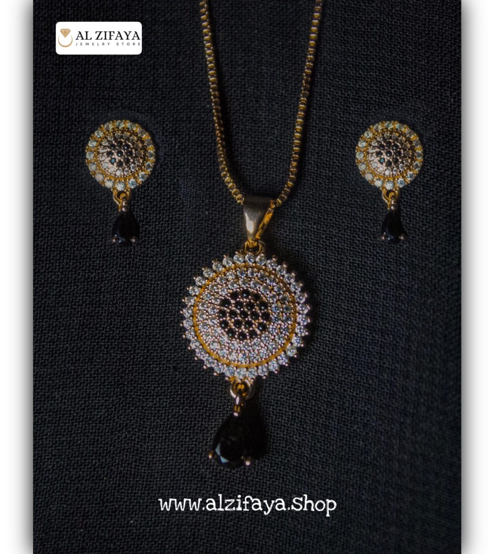 MYSTIC CIRCLE STYLE CHAIN LOCKET  SET